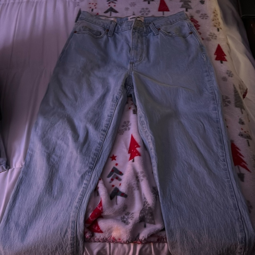 Light blue baggy pants high-rise in size 26.